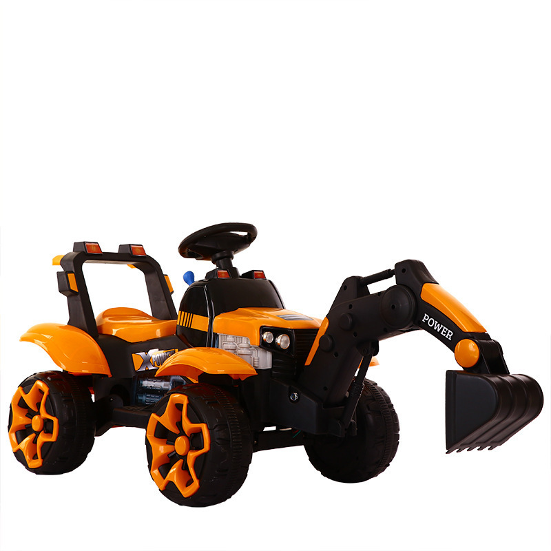Remote Control Children&#039;s Electric Excavator Car Seat Men and Women Children&#039;s Dual Electric Double Drive Toy Excavator Hook Machine