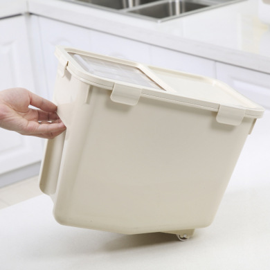 Rice Pot Sealed Buckle Multifunctional Storage Box Kitchen Pulley Rice Bucket