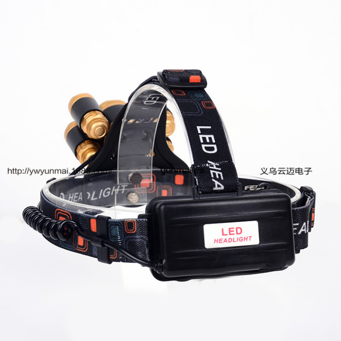 Wholesale 5LED headlights T6 light rechargeable headlights fishing lights super bright zoom 5 lamp lights Wholesale 5LED headlights T6 light rechargeable headlights fishing lights super bright zoom 5 lamp lights