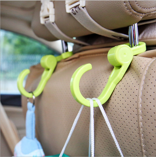 Vehicle mounted rotary hook can be freely folded hook S hook multifunctional car back seat 360 degree rotation