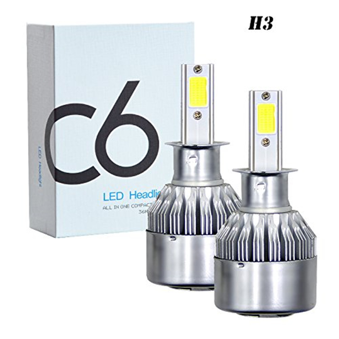 Cross-Border Exclusively for C6 Car Large-Sized LED Lamp Headlights H4 Headlight H7 H11 9005 Cross-Border Exclusively for C6 Car Large-Sized LED Lamp Headlights H4 Headlight H7 H11 9005