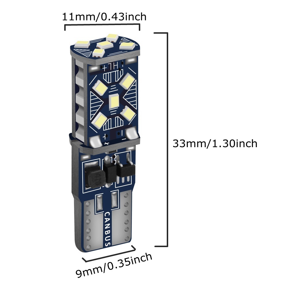 T10 2016 15 Light Led Side Car Sign Light Wy5w 168 Car Taillight Parking Light Roof Light CANbus T10 2016 15 Light Led Side Car Sign Light Wy5w 168 Car Taillight Parking Light Roof Light CANbus