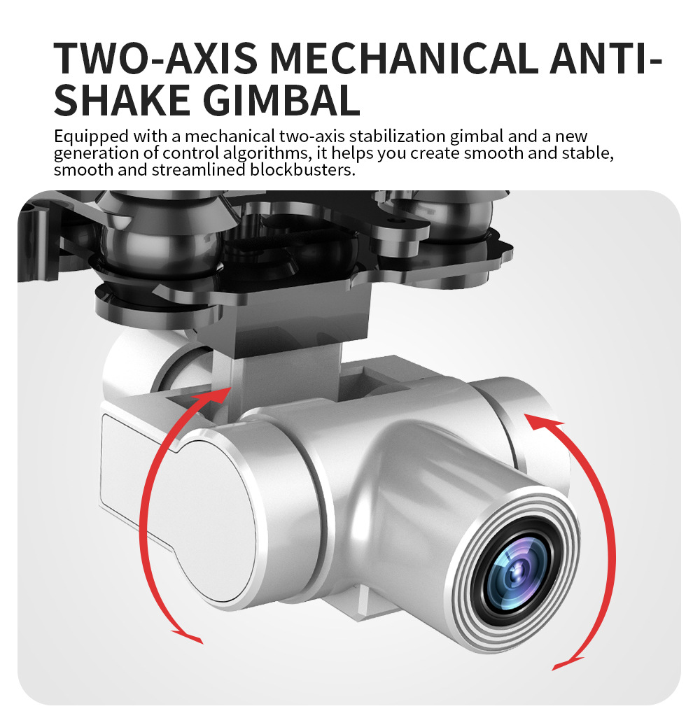 Que L106pro Folding UAV 5G HD Aerial Photography 4K Two-Axis EIS Anti-Shake PTZ GPs Four-Axis Aircraft