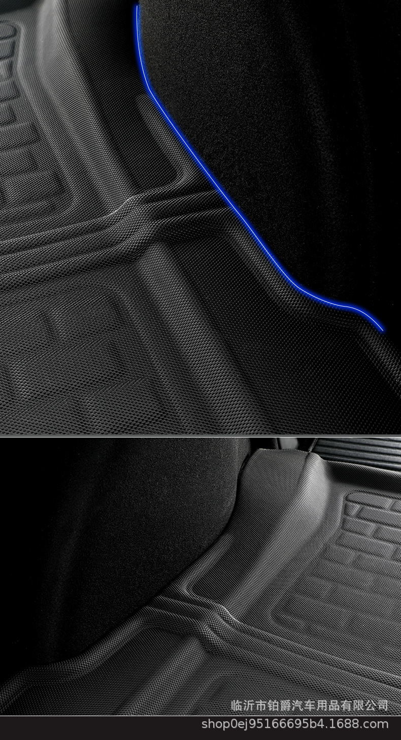 Applicable to Tesla Model 3 Left and Right Rudder Fully Surrounded 3D Car Foot Mat TPR Material XPe Floor Mat Applicable to Tesla Model 3 Left and Right Rudder Fully Surrounded 3D Car Foot Mat TPR Material XPe Floor Mat