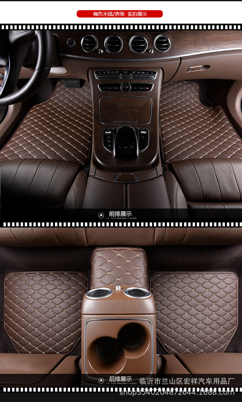 One Piece Dropshipping Factory Wholesale Foreign Trade PVC Car Universal Foot Pad Carpet Car Floor Mat Support Customization