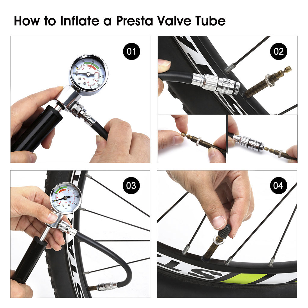 Portable High Pressure Tire Pump Bike Pump Mountain Bike American French Valve Pump Mini Inflator Tire Repair Portable High Pressure Tire Pump Bike Pump Mountain Bike American French Valve Pump Mini Inflator Tire Repair