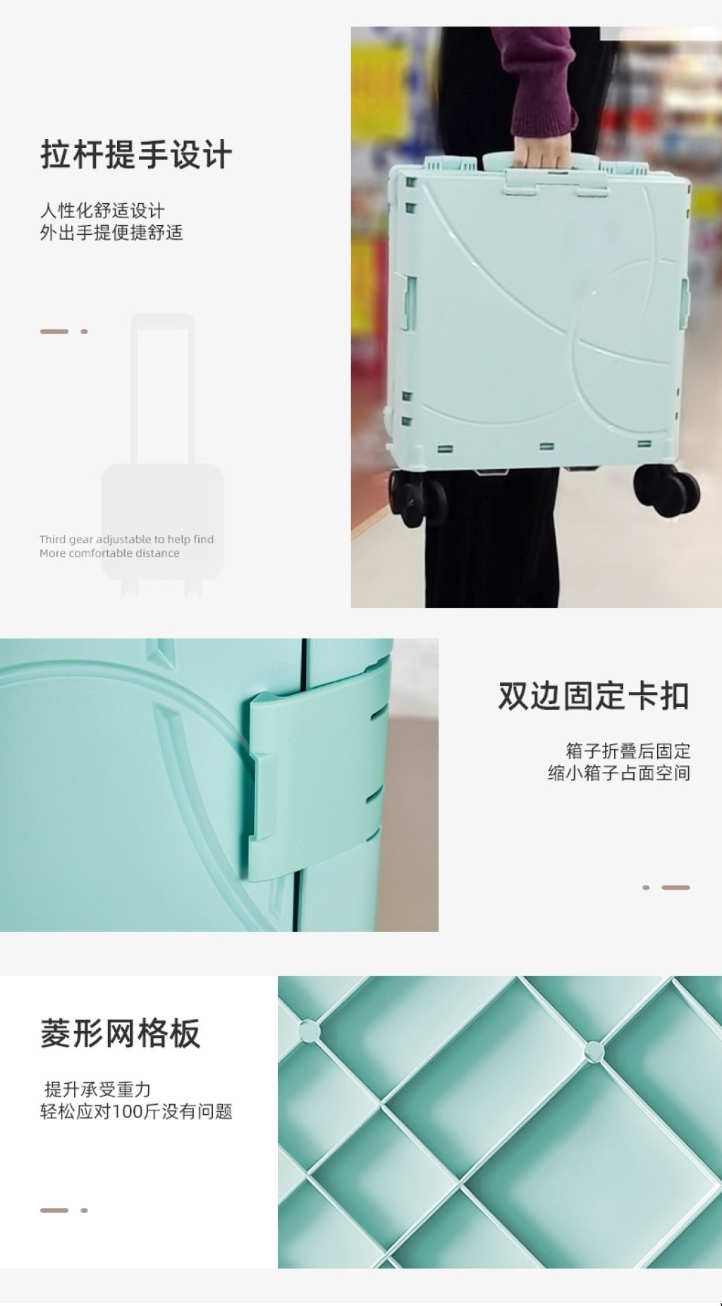 Factory Folding Shopping Cart Lightweight Storage Box Pet Basket Portable Universal Wheel Trolley Shopping Cart Wiith Cover Integrated Factory Folding Shopping Cart Lightweight Storage Box Pet Basket Portable Universal Wheel Trolley Shopping Cart Wiith Cover Integrated