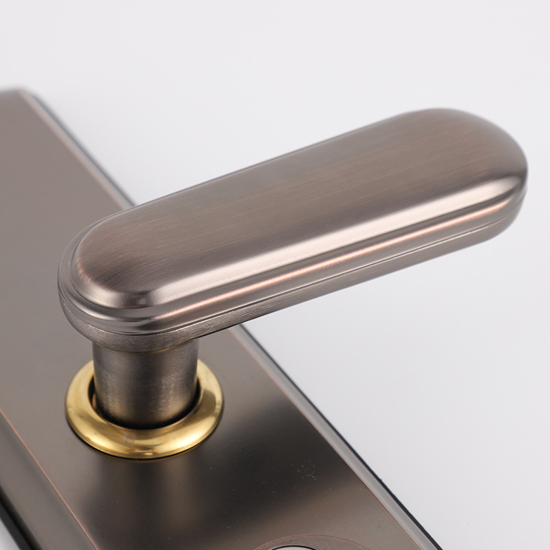 Anti-Theft Door Lock Panel Door Handle Wholesale Mechanical Locks Stainless Steel Handle Bedroom Door Lock Doorknob Protector