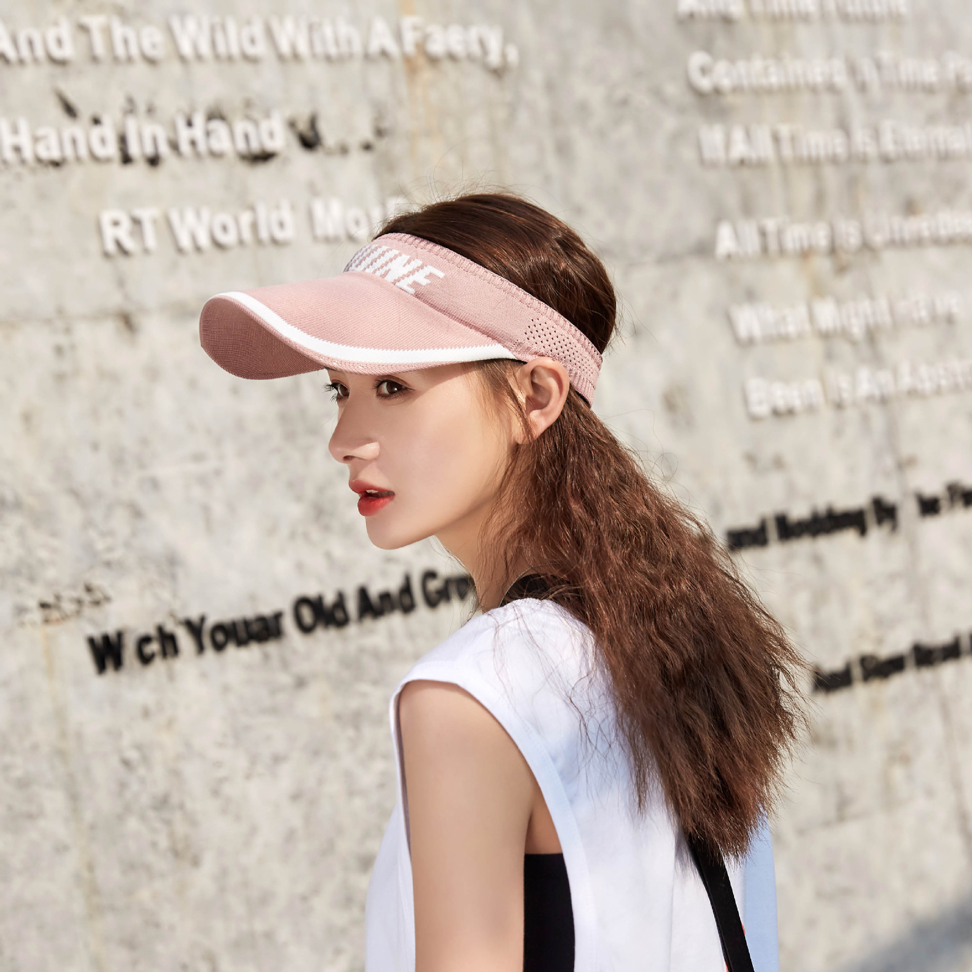Topless Hat Women&#039;s Sports Summer Outdoor Running Baseball Cap Sweat-Absorbent Sun Hat Women&#039;s Sun Protection Korean Style Peaked Sun Hat