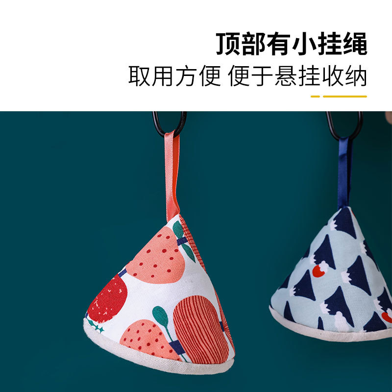 Japanese Style Cute Triangle Anti-Scald Pot Cap Pot Handle Covers Kitchen Pan Handle Casserole Enamel Pot Cast Iron Pot Heat Insulation Gloves