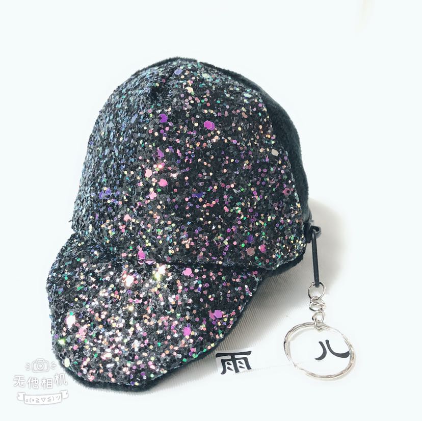 Plush toy sequins zero wallet baseball cap n zero wallet plush hat wallet Plush toy sequins zero wallet baseball cap n zero wallet plush hat wallet