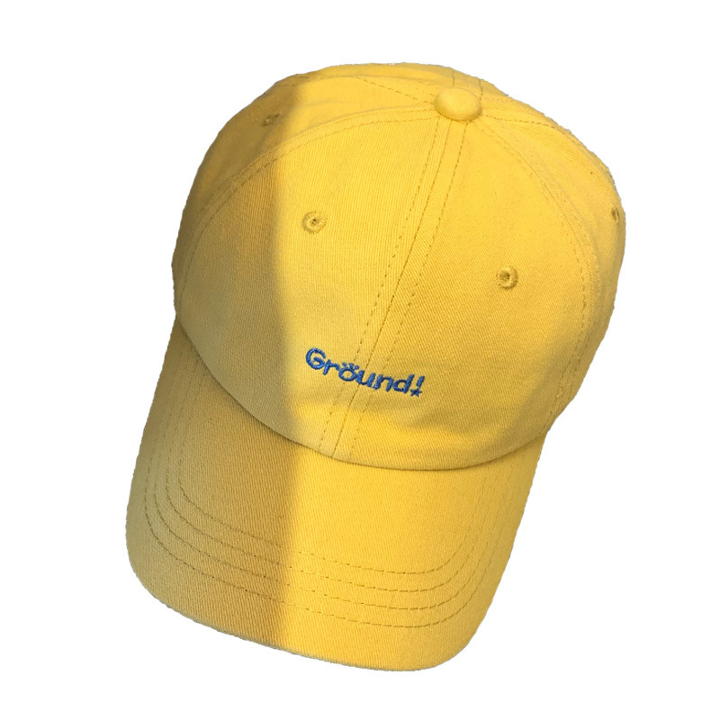 Korean Style Japanese Style Simple Embroidery Alphabet Peaked Cap Female Street Sunshade Curved Brim Baseball Cap Student Soft Top Hat Fashion