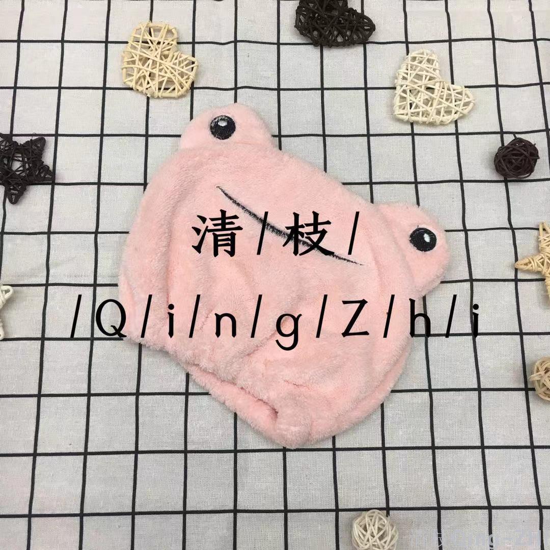 Qingzhi Brand Cute Cartoon Animal Series Hair-Drying Cap Shampoo Hair Drying Gadget Ladies Essential