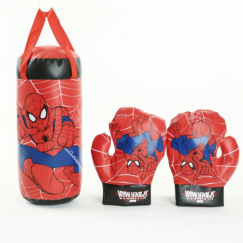 Cross-Border Hot Avengers Boxing Gloves Toys Children's Spider-Man Mini Boxing Glove Set Stall Toys Cross-Border Hot Avengers Boxing Gloves Toys Children's Spider-Man Mini Boxing Glove Set Stall Toys