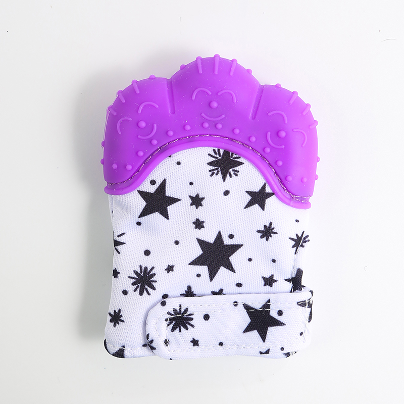 Silicone Boxing Gloves Flower Baby Mouth Expected Silicone Molar Gloves Baby Prevent Hand Sucking Bite Hands