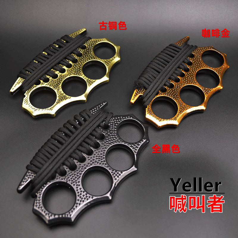 Summoner Iron Four-Finger Tiger Self-Defense Weapon Tiger Ring Boxing Gloves Hand Buckle Finger Holder Hand Chapelet Boxing Ring Defense Supplies Summoner Iron Four-Finger Tiger Self-Defense Weapon Tiger Ring Boxing Gloves Hand Buckle Finger Holder Hand Chapelet Boxing Ring Defense Supplies