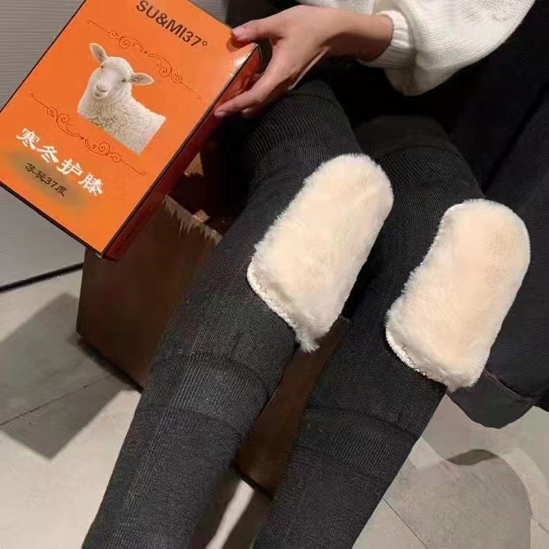 Su Mi 37 Degrees Cold Winter Kneecap Cashmere Warm Kneecap Autumn and Winter Kneecap