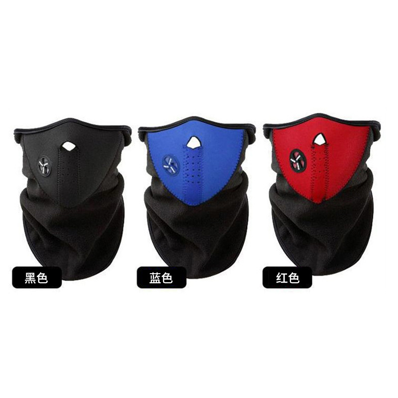 Motorcycle Windproof Warm Face Mask Winter Windproof And Cold-Proof Kneecap Scarf Face Protection Face Mask Knight Equipment Winter