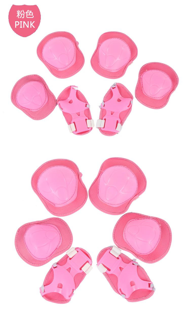 Manufacturers direct thickened roller skating protective gear 6 pieces of children's roller skating skates protective gear set skateboard kneecap Manufacturers direct thickened roller skating protective gear 6 pieces of children's roller skating skates protective gear set skateboard kneecap