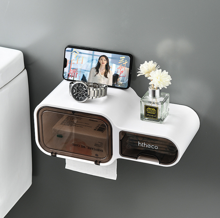Creative Multi-Functional Whistle Tissue Box Buckle Button Type Semi-Permeable Film Clear Punch-Free Storage Box Creative Multi-Functional Whistle Tissue Box Buckle Button Type Semi-Permeable Film Clear Punch-Free Storage Box