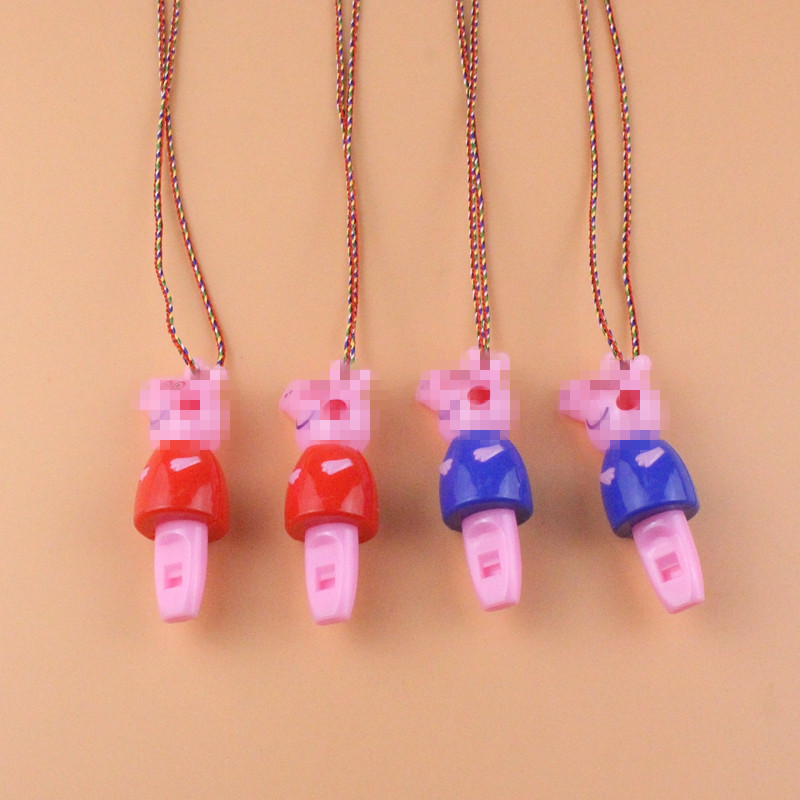 Luminous Whistle Children's Toys Pig Whistle Kindergarten Prizes Gift for School Opens Push Activity Scan Code Gift