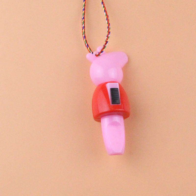 Luminous Whistle Children's Toys Pig Whistle Kindergarten Prizes Gift for School Opens Push Activity Scan Code Gift
