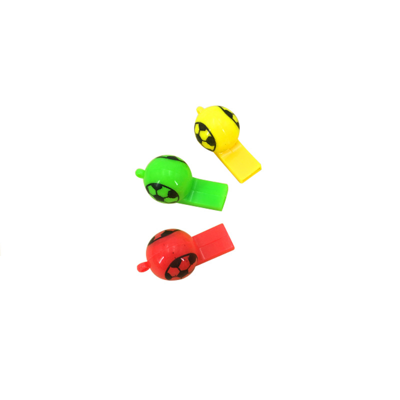 Plastic Colorful Football Multicolor Whistle Referee Whistle Whistle Children&#039;s Toy Whistle Whistle Baby Holiday Gift