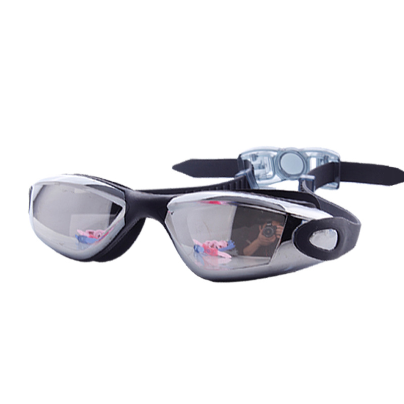 One-Piece Swimming Goggles Silicone Swimming Cap Amazon Hot Selling Swimming Goggles Swimming Cap Nasal Clip and Earplug Set Cross-Border Swimming Goggles Set