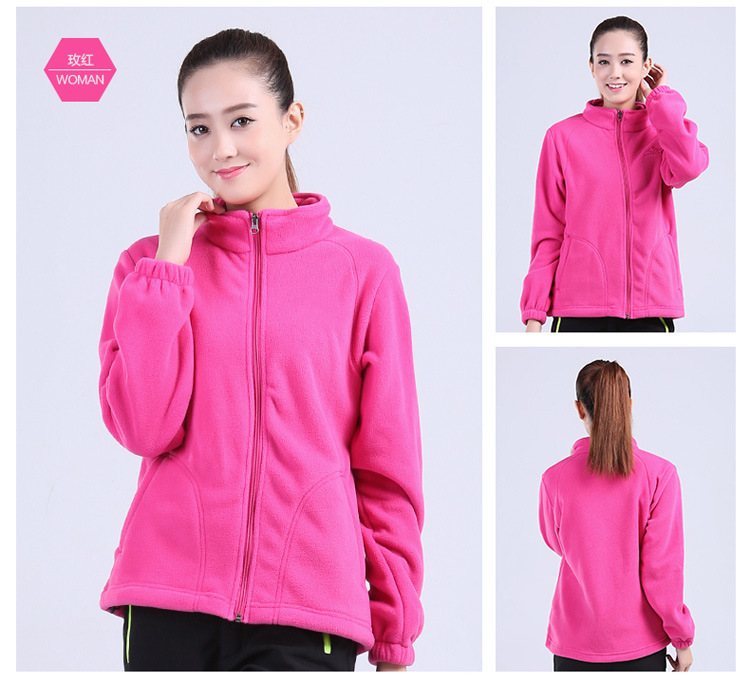 Fleece Sweater Men's Polar Fleece Jacket Women's Coat Outdoor Shell Jacket Liner Spring, Autumn and Winter Double-Sided Thickened Sweater Cardigan