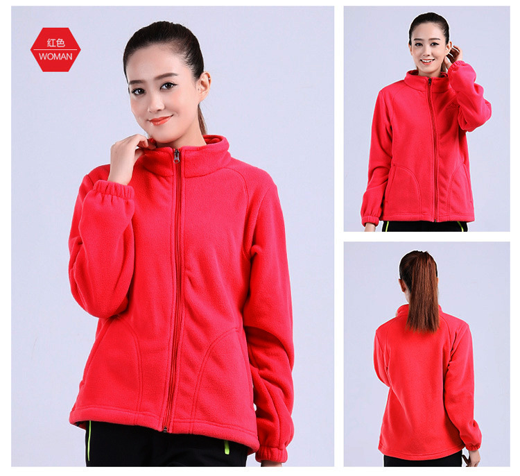 Fleece Sweater Men's Polar Fleece Jacket Women's Coat Outdoor Shell Jacket Liner Spring, Autumn and Winter Double-Sided Thickened Sweater Cardigan