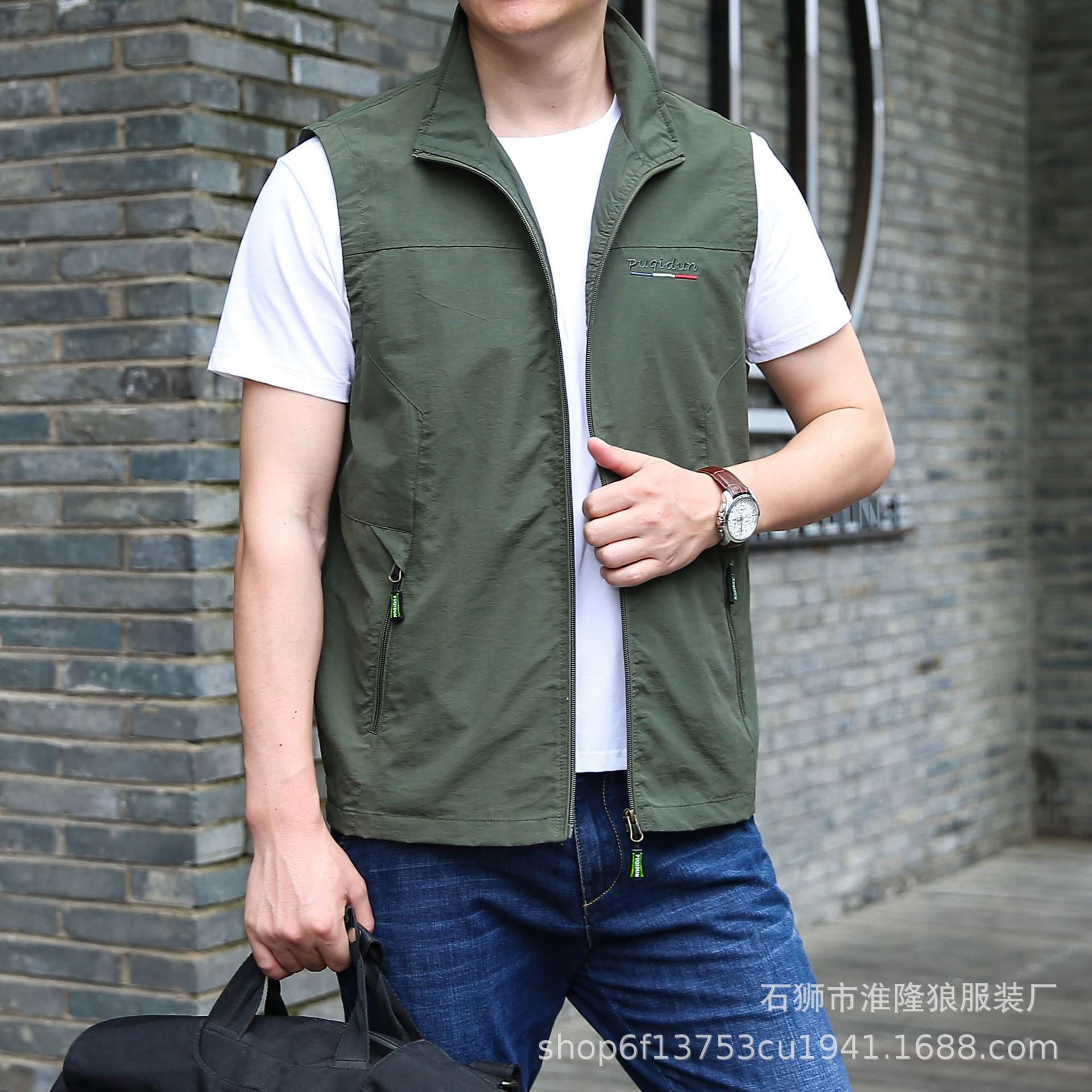 New Vest Men&#039;s Autumn Thin Outdoor Fishing Photographical Vest Waistcoat Loose Large Size Casual Sports Jacket
