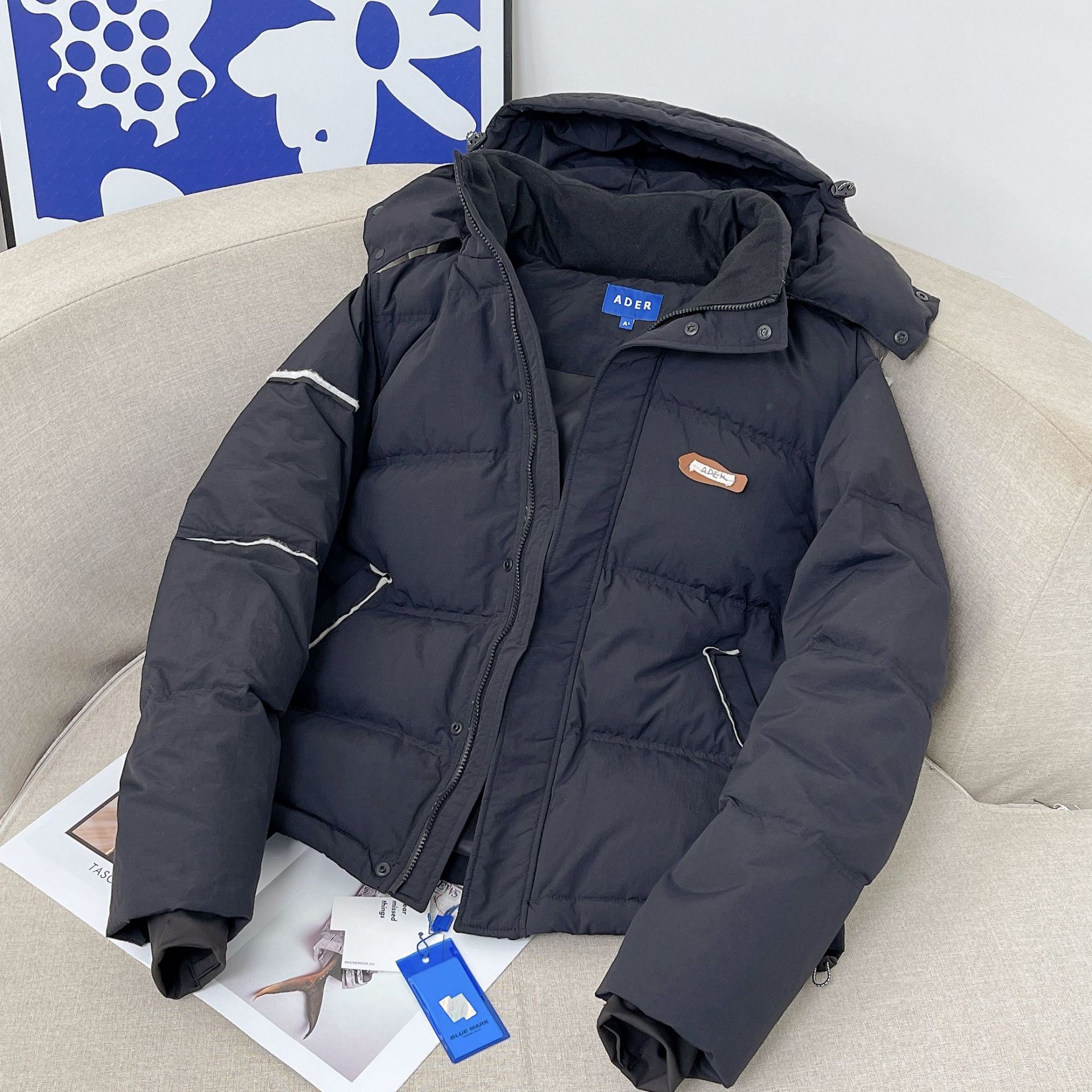 Ader down Jacket Women's 2021 New Winter Clothes Thick Loose Korean Duck down Outdoor Bread Coat Short Coat Ader down Jacket Women's 2021 New Winter Clothes Thick Loose Korean Duck down Outdoor Bread Coat Short Coat