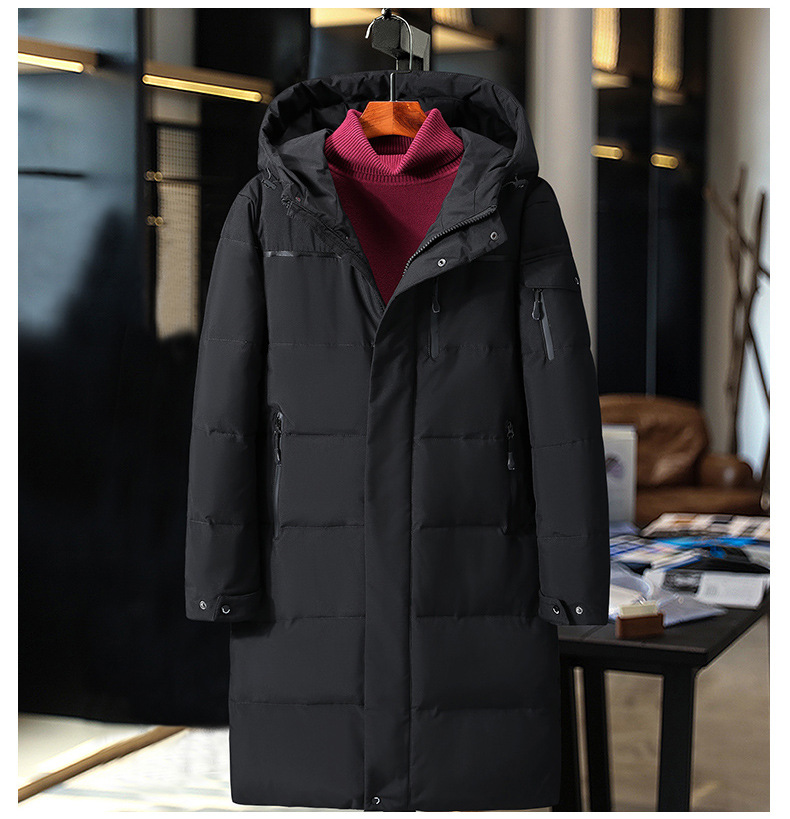 Cross-Border Factory Wholesale Work Clothing Dad Wear Long below Knee Thickening Middle-Aged and Elderly Outdoor down Jacket Men's Coat Cross-Border Factory Wholesale Work Clothing Dad Wear Long below Knee Thickening Middle-Aged and Elderly Outdoor down Jacket Men's Coat