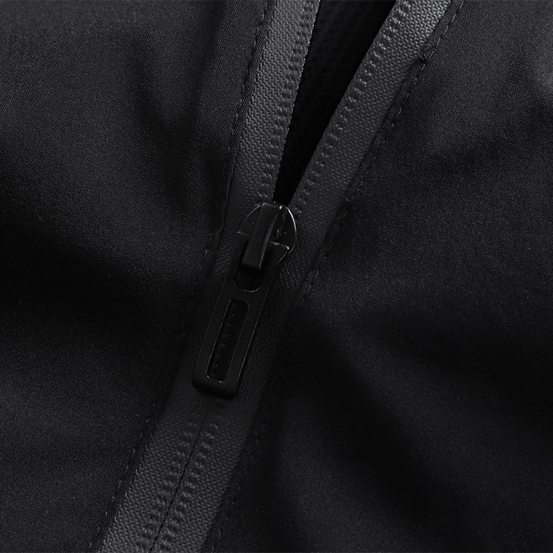 New Men's Jacket Autumn Thin Slim-Fit Hooded Stretch Windbreaker Casual Sports Outdoor Korean Style Men's Clothing Unlined Coat