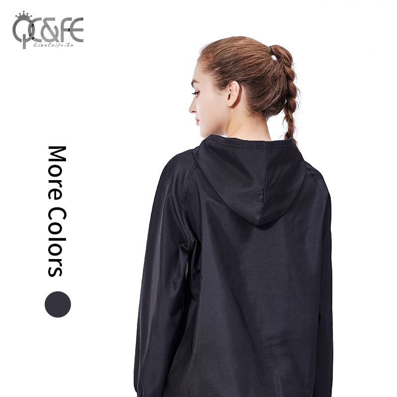 Outdoor wear long-sleeved, loose, casual hooded blazer smock for women&#039;s running jacket New fall 2019 outdoor wear long-sleeved, loose, casual hooded blazer smock for women&#039;s running jacket