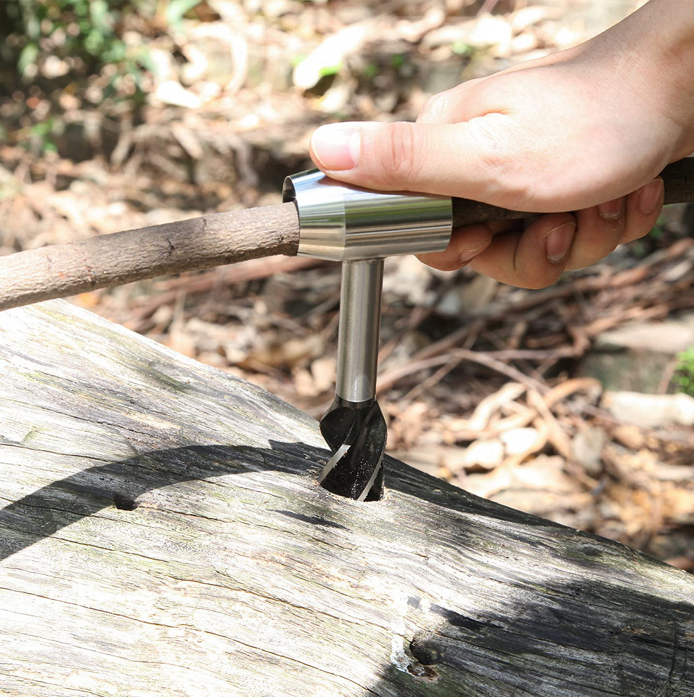 New Woodworking Hand Drill Outdoor Multi-Functional Survival Drill Hand Twist Drill Manual Auger New Woodworking Hand Drill Outdoor Multi-Functional Survival Drill Hand Twist Drill Manual Auger