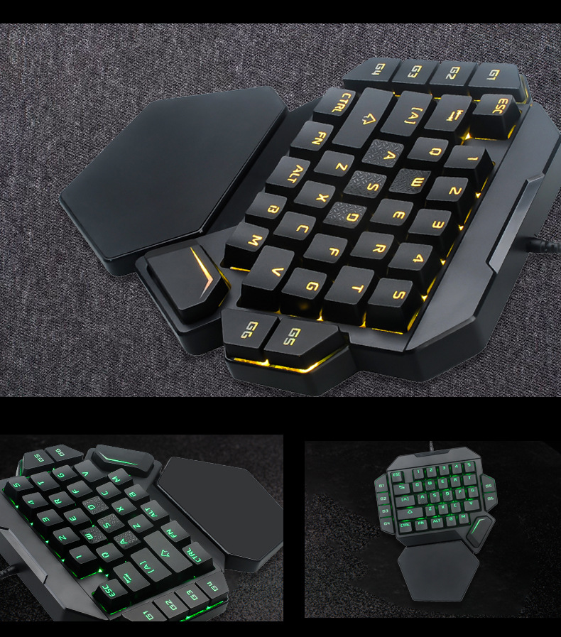 Applicable to PS4 Exclusive for Cross-Border Chicken-Eating One-Hand Keyboard King Glory Lol Jesus Survival Game Keyboard Applicable to PS4 Exclusive for Cross-Border Chicken-Eating One-Hand Keyboard King Glory Lol Jesus Survival Game Keyboard