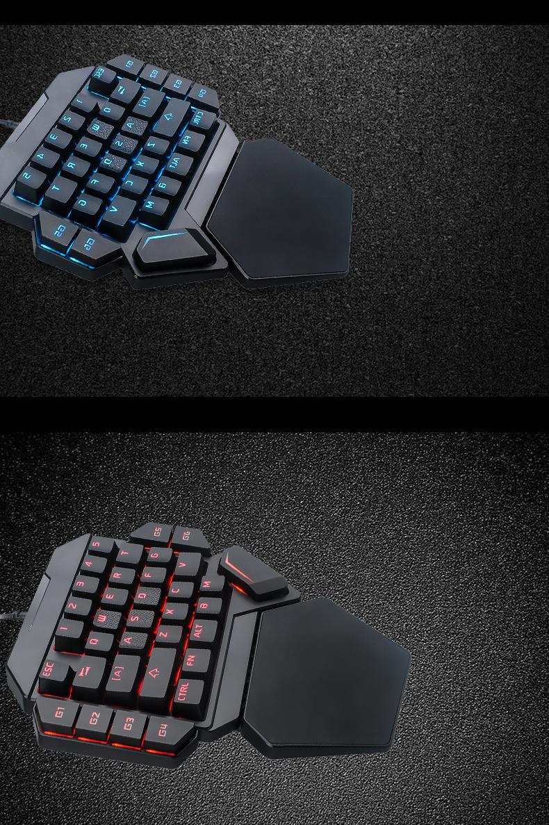 Applicable to PS4 Exclusive for Cross-Border Chicken-Eating One-Hand Keyboard King Glory Lol Jesus Survival Game Keyboard Applicable to PS4 Exclusive for Cross-Border Chicken-Eating One-Hand Keyboard King Glory Lol Jesus Survival Game Keyboard