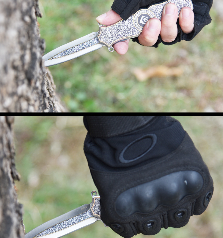Outdoor Folding Knife Portable Knife High Hardness Single Blade Saber Outdoor Survival Self-Defense Fruit Knife Multifunctional Knife Outdoor Folding Knife Portable Knife High Hardness Single Blade Saber Outdoor Survival Self-Defense Fruit Knife Multifunctional Knife