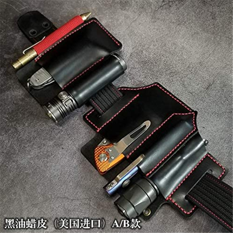 Retro Leather EDC Tactical Tool Storage Leather Case Waist Hanging Outdoor Survival Kit One Piece Dropshipping Retro Leather EDC Tactical Tool Storage Leather Case Waist Hanging Outdoor Survival Kit One Piece Dropshipping