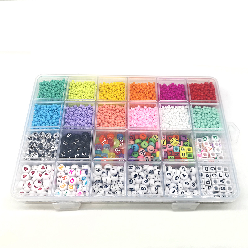 Amazon New 24/28 Grid Hole Glass Beads Paint Beads Acrylic Letter Bead DIY Beaded Set Amazon New 24/28 Grid Hole Glass Beads Paint Beads Acrylic Letter Bead DIY Beaded Set