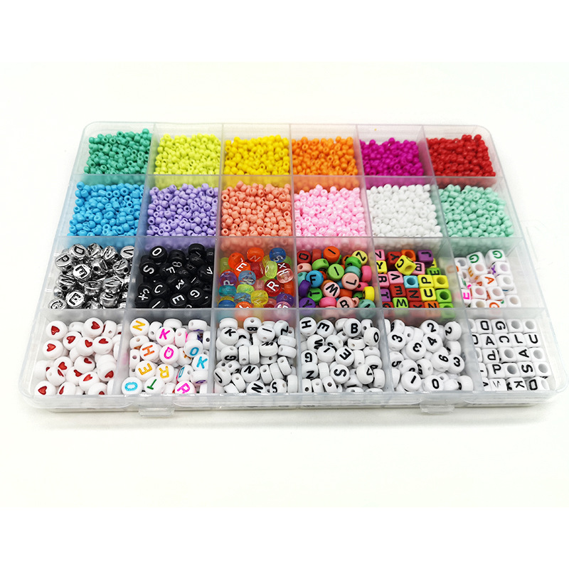 Amazon New 24/28 Grid Hole Glass Beads Paint Beads Acrylic Letter Bead DIY Beaded Set Amazon New 24/28 Grid Hole Glass Beads Paint Beads Acrylic Letter Bead DIY Beaded Set