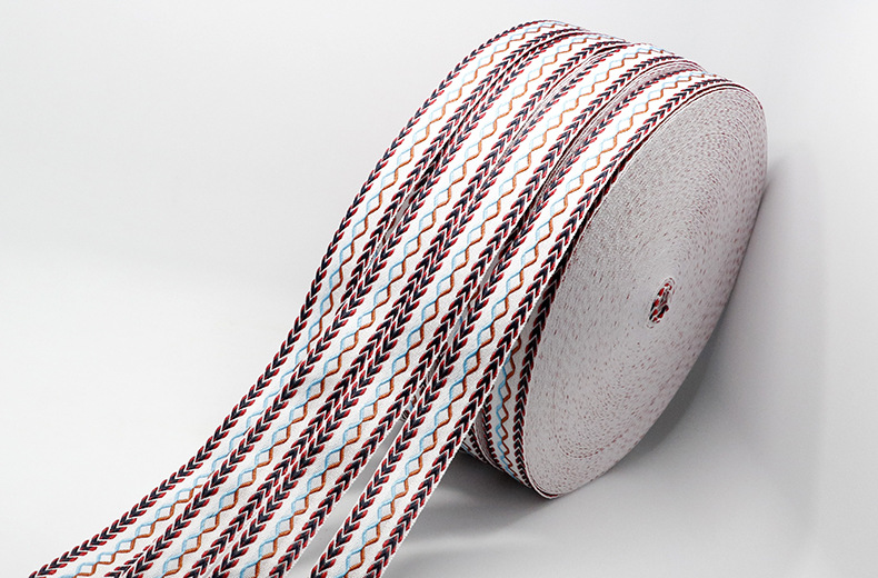 Vintage Ethnic Style Double Arrow Knitted Belt 2.5cm Polyester Jacquard Net Tape Clothing Accessories Factory Wholesale Vintage Ethnic Style Double Arrow Knitted Belt 2.5cm Polyester Jacquard Net Tape Clothing Accessories Factory Wholesale