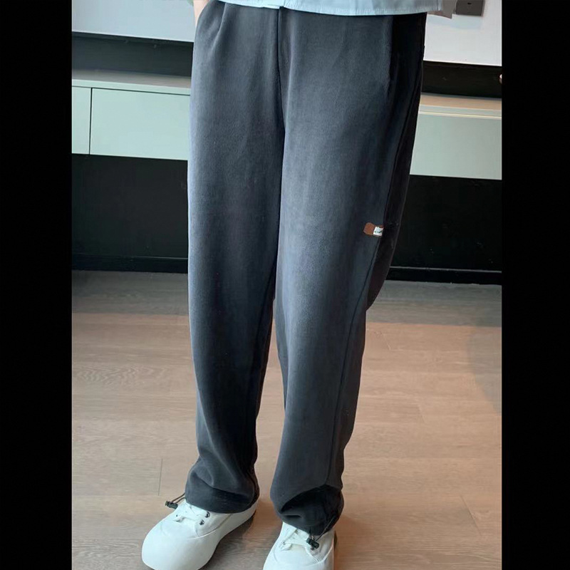 Spot Goods Ader2021 Autumn New Loose Closed Small Sticker Cloth Ankle-Tied Sweatpants Men&#039;s and Women&#039;s Casual Trousers