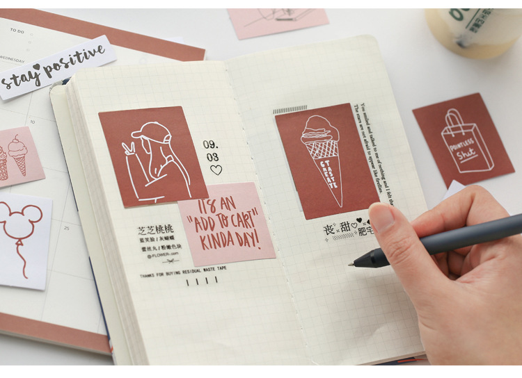 Mr. Paper Sticker Package Island Garden Renewal Small Fresh and Writable Journal Material DIY Sticker 6-Style Selection Mr. Paper Sticker Package Island Garden Renewal Small Fresh and Writable Journal Material DIY Sticker 6-Style Selection