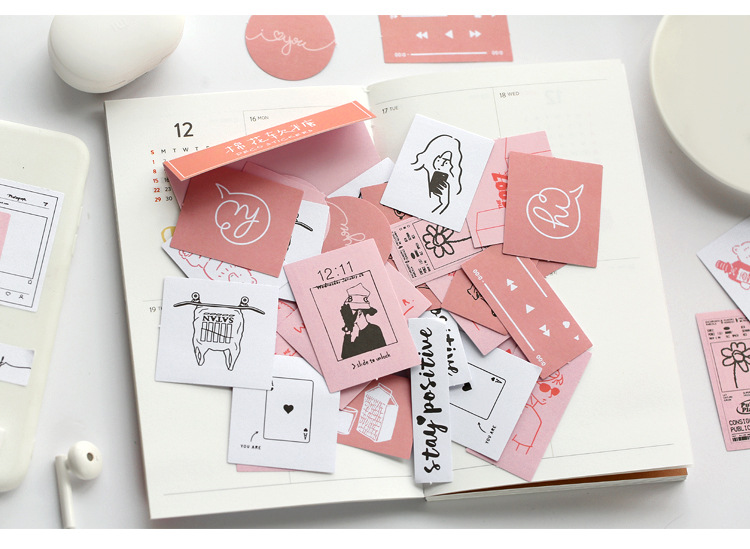 Mr. Paper Sticker Package Island Garden Renewal Small Fresh and Writable Journal Material DIY Sticker 6-Style Selection Mr. Paper Sticker Package Island Garden Renewal Small Fresh and Writable Journal Material DIY Sticker 6-Style Selection