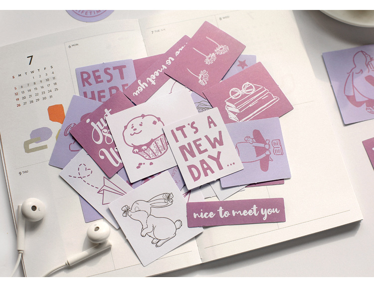 Mr. Paper Sticker Package Island Garden Renewal Small Fresh and Writable Journal Material DIY Sticker 6-Style Selection Mr. Paper Sticker Package Island Garden Renewal Small Fresh and Writable Journal Material DIY Sticker 6-Style Selection