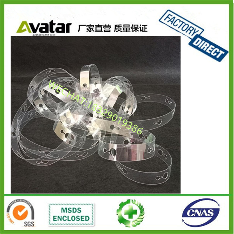 5M Plastic Clear Single Double Holes Balloon Tape Strip Garland String Balloon Accessories Clear Balloon Chain