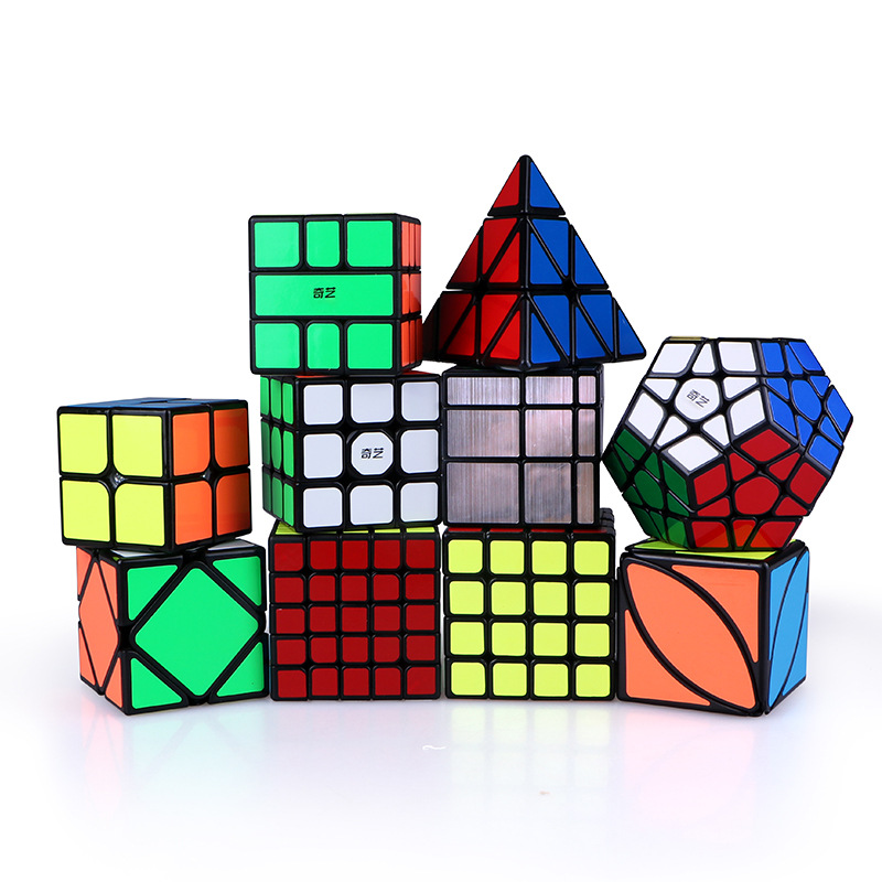 Qiyi 2345 Th Order Rubik 'S Cube Black Sticker Maple Leaf Pyramid Megaminx Oblique To Sq Twisted Shaped Rubik 'S Cube Qiyi 2345 Th Order Rubik 'S Cube Black Sticker Maple Leaf Pyramid Megaminx Oblique To Sq Twisted Shaped Rubik 'S Cube