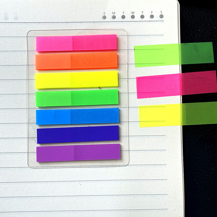 Seven-Color Arrow Fluorescent Film Indication Label Sticker Loose-Leaf Transparent Sticky Classification Index Stickers Bookmark Paper Note Seven-Color Arrow Fluorescent Film Indication Label Sticker Loose-Leaf Transparent Sticky Classification Index Stickers Bookmark Paper Note